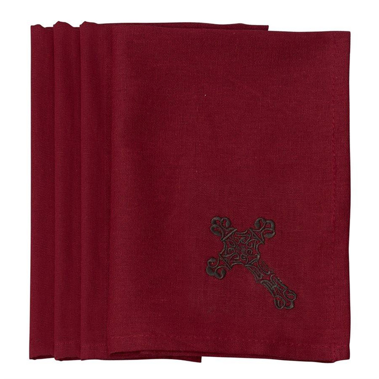 Cross Red Napkin Set - 890830119436
