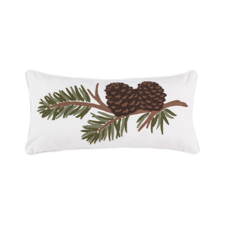 Pinecone Branch Pillow - 008246738039