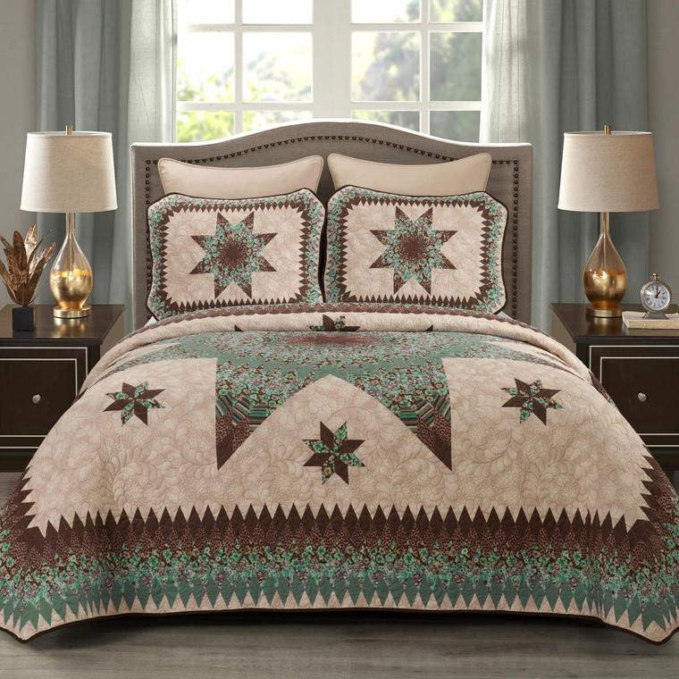 Sea Breeze Star Quilt Set - 754069501441