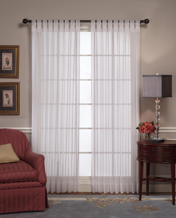 Emelia Tab Top  Sheer Voile Curtain - 647506013587