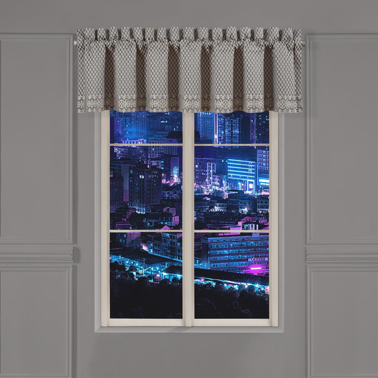 Houston Charcoal Straight Valance - 193842112717