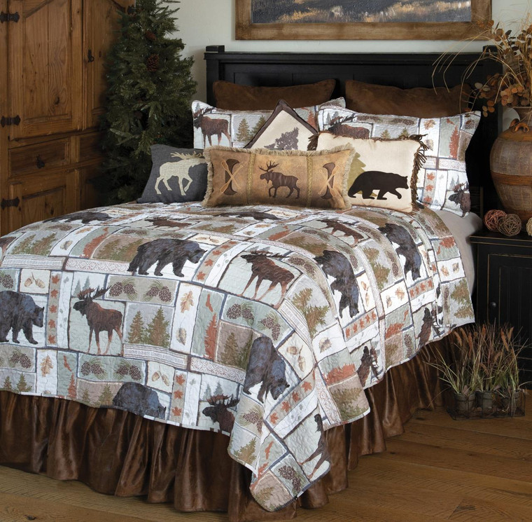 Vintage Lodge Rustic Cabin Quilt Collection -