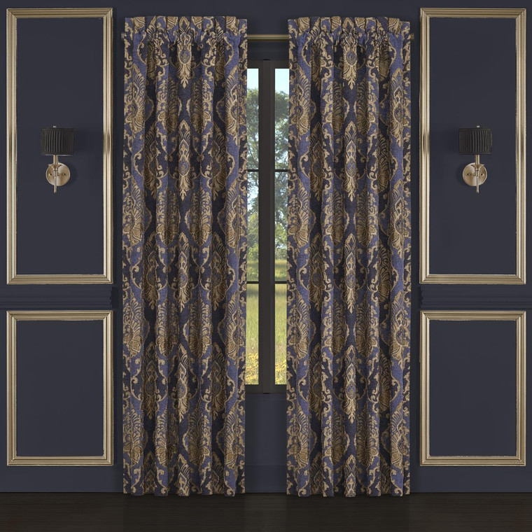 Woodstock Indigo Curtain Pair - 193842112779
