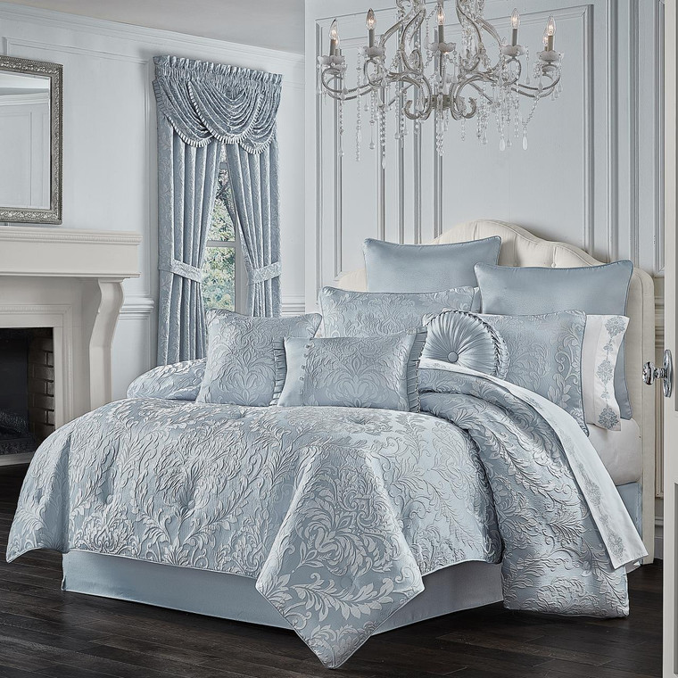 Malita Powder Blue Comforter Collection -