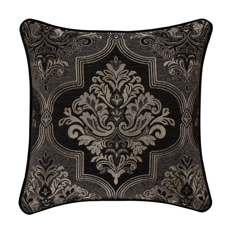 Windham Black 20" Square Pillow - 193842116524
