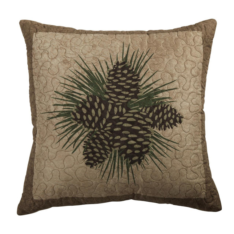 Antique Pine Cone Pillow - 754069660223