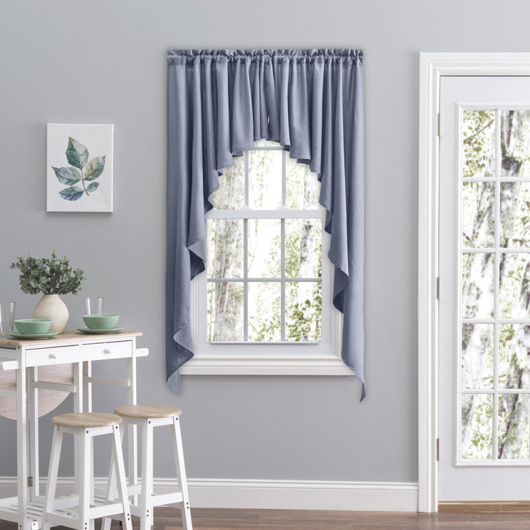 Glasgow Solid Color Tier & Swag  Curtains - 842249004988
