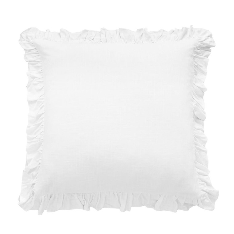 Washed Linen Ruffled Euro Sham - 840118801836