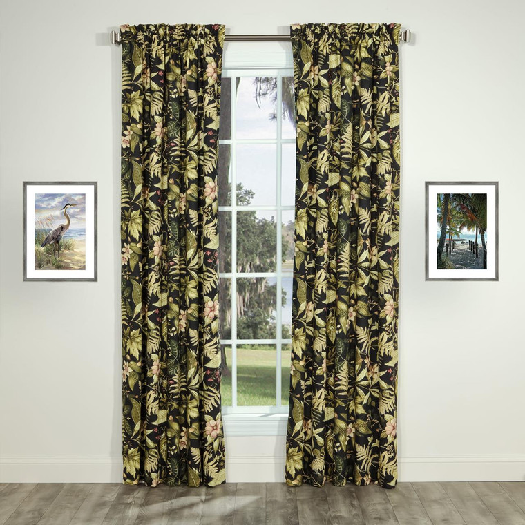 Tahitian Sunset Lined Curtian Pair - 138641303942