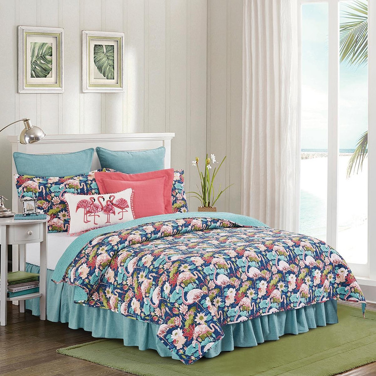 Flamingo Lagoon Quilt Set - 008246771722