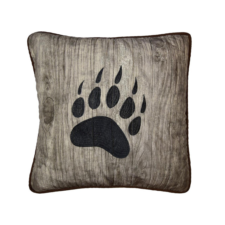 Bear Mirage Paw Square Pillow - 754069600212