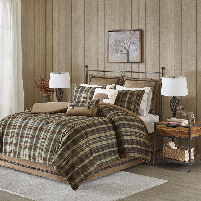 Hadley Plaid Comforter Collection  Set -