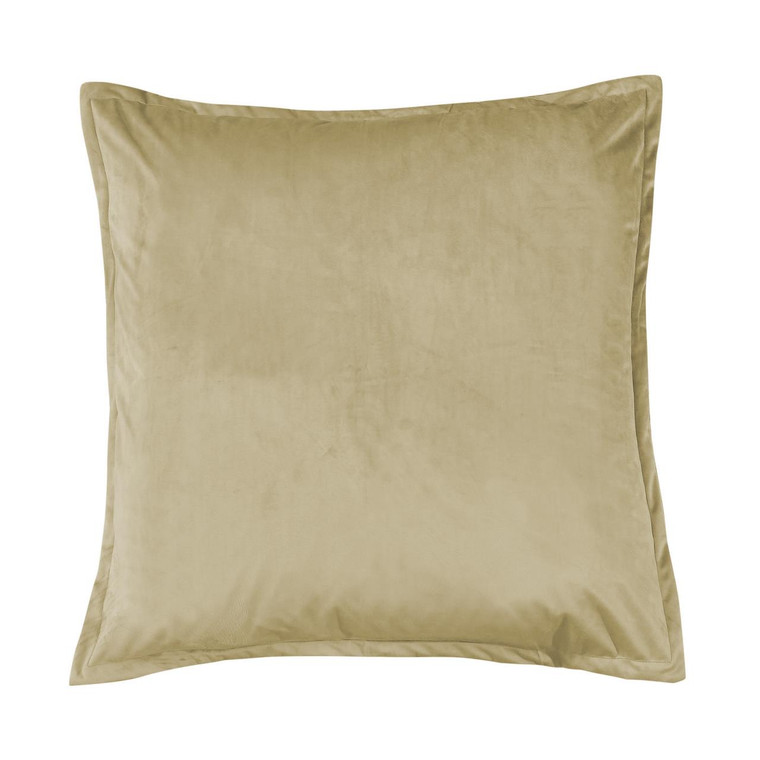 Simone Oatmeal Velvet Euro Sham - 840118804820