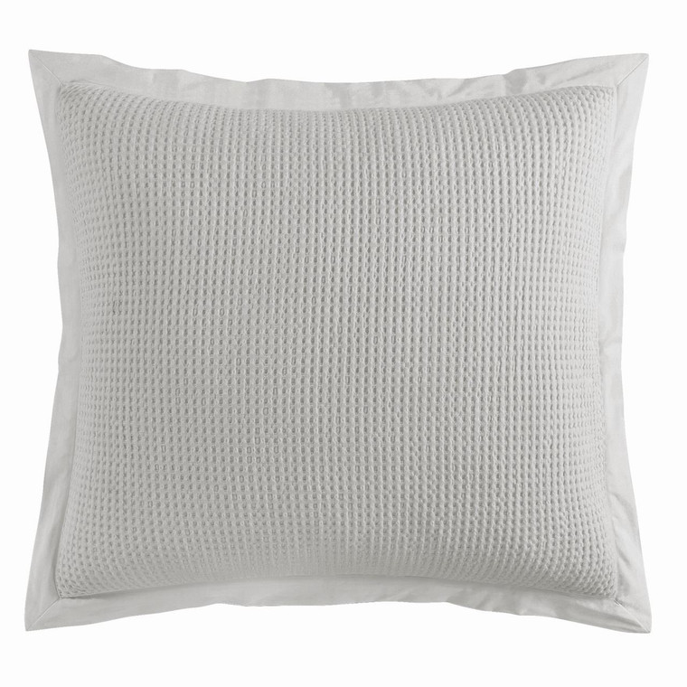 Waffle Weave Grey Euro Sham - 840118805414