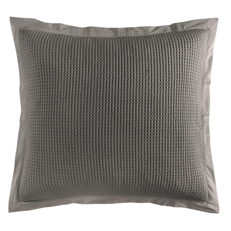 Waffle Weave Slate Euro Sham - 840118805407