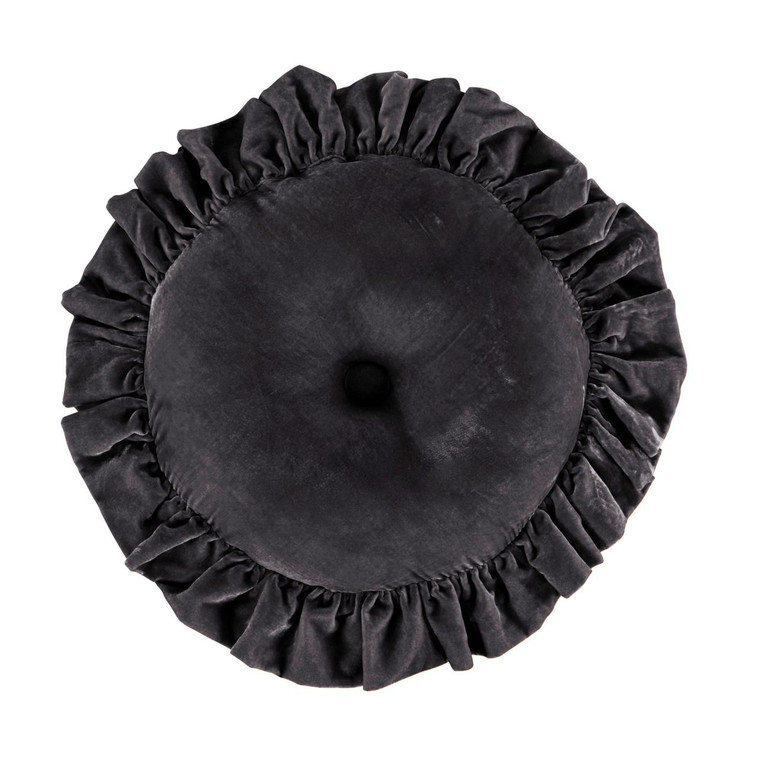 Stella Stone Silk Velvet Round Pillow - 840118807265