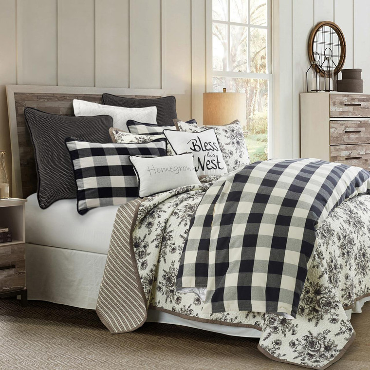 Camille Black Comforter Set - 819652027200