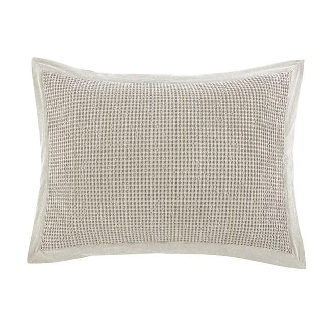 Waffle Weave Light Tan Sham Pair - 840118804486