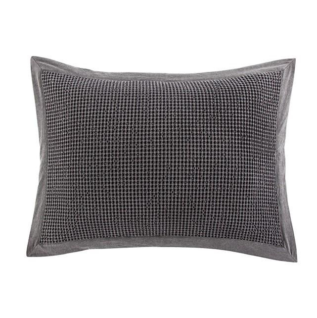 Waffle Weave Slate Sham Pair - 840118804493