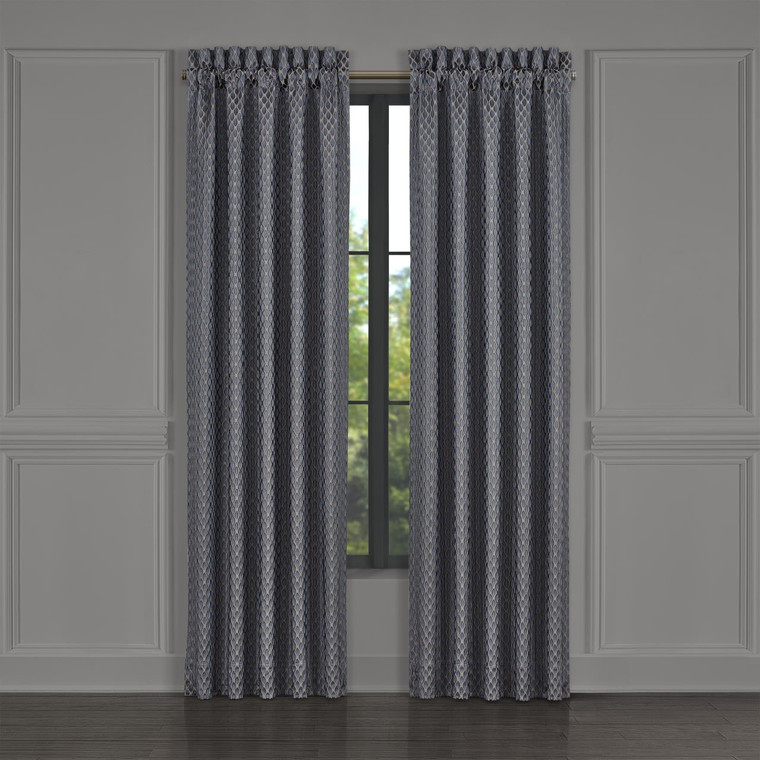 Leah Blue Curtain Pair - 193842126172
