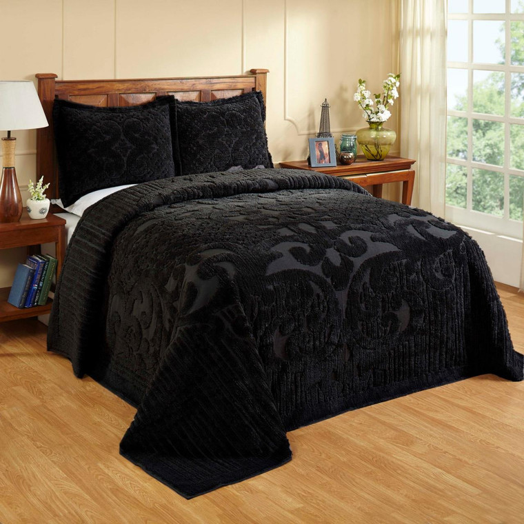 Ashton Black Bedspread - 193675013687