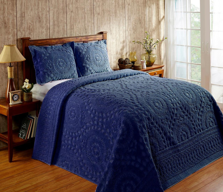 Rio Navy Bedspread - 840053094607