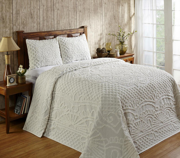 Trevor Ivory Bedspread - 840053031312