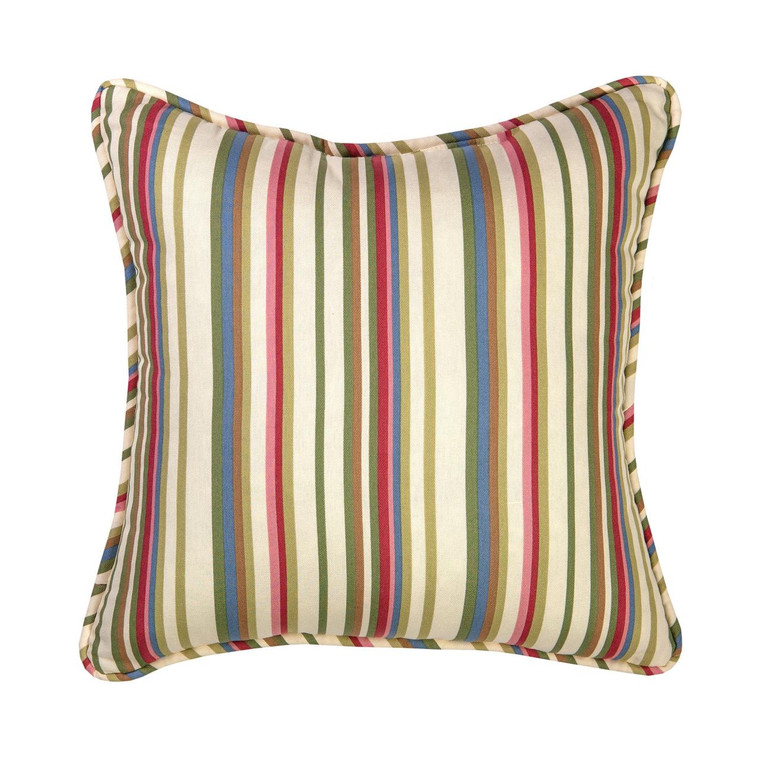 Virginia Striped Square Pillow - 013864132107