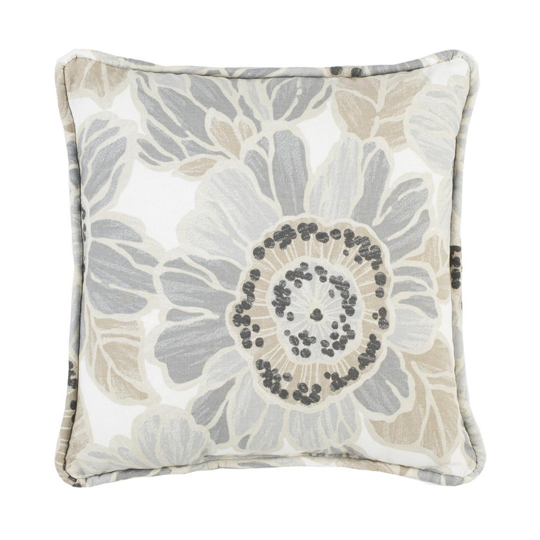 Verona II Floral Square Pillow - 013864132596