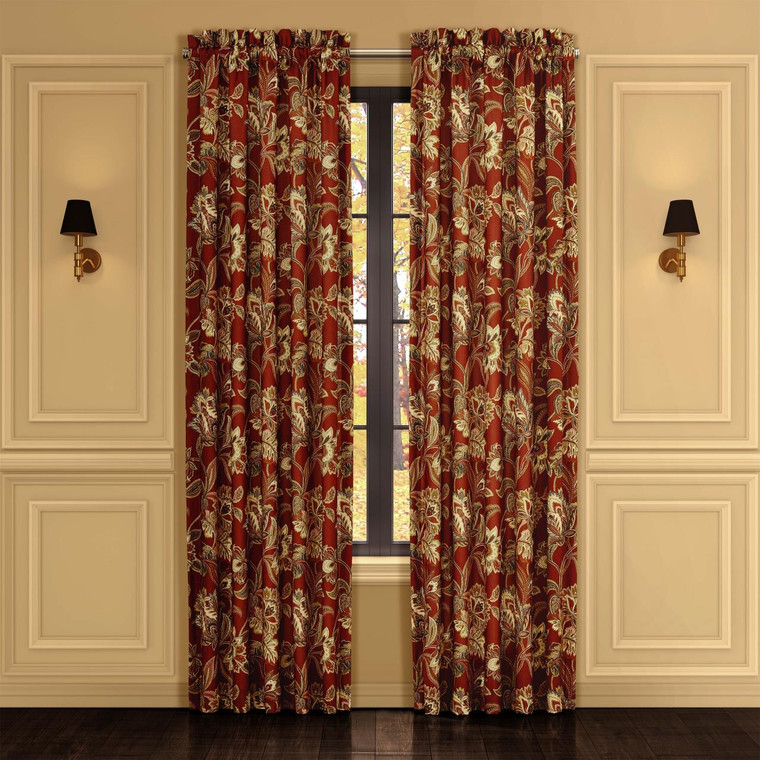 Montecito Red Curtain Pair - 193842130124