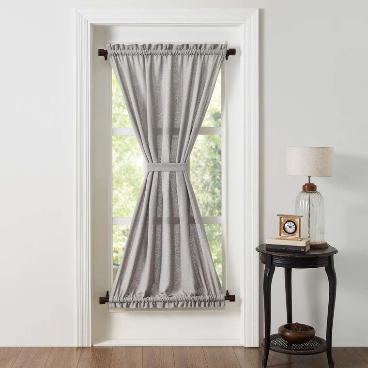 Burlap Dove Grey Door Panel - 810055893874