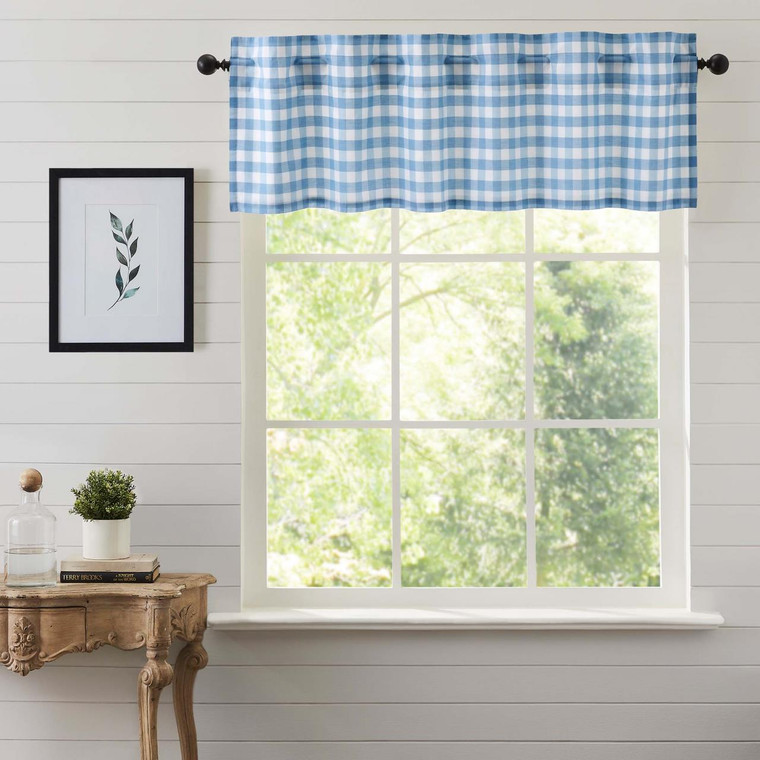 Annie Buffalo Blue Check Valance - 810055892709