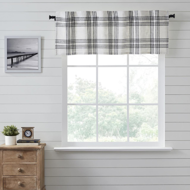 Black Plaid Valance - 810055898411