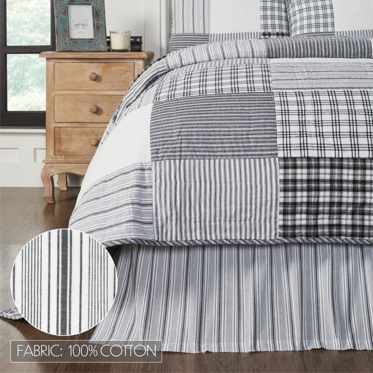 Sawyer Mill Black Bed Skirt - 810055899760