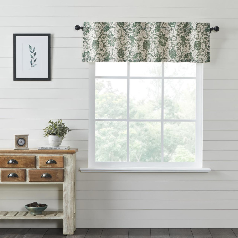 Dorset Green Floral Valance - Thumbnail 3