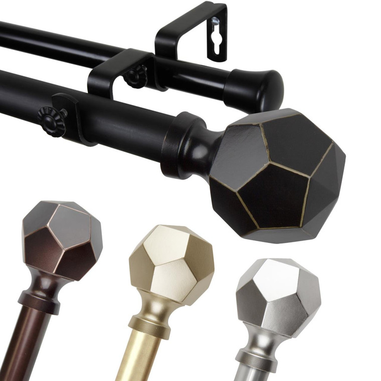 Darden Double Curtain Rod - 194367182827