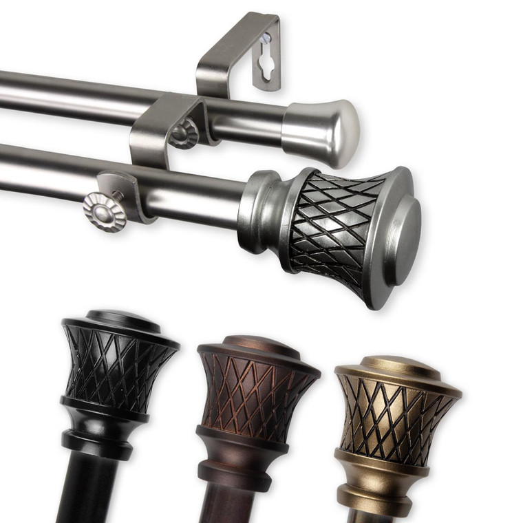 Lennart Double Curtain Rod - 194367168517