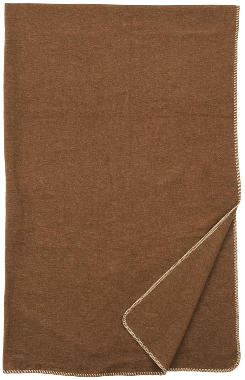 Solid Color Luxury Wool Blend Throw - 650654080486
