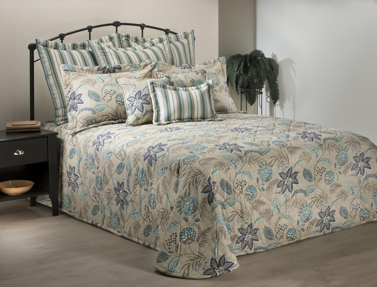 Tradewinds Floral Bedspread Collection -