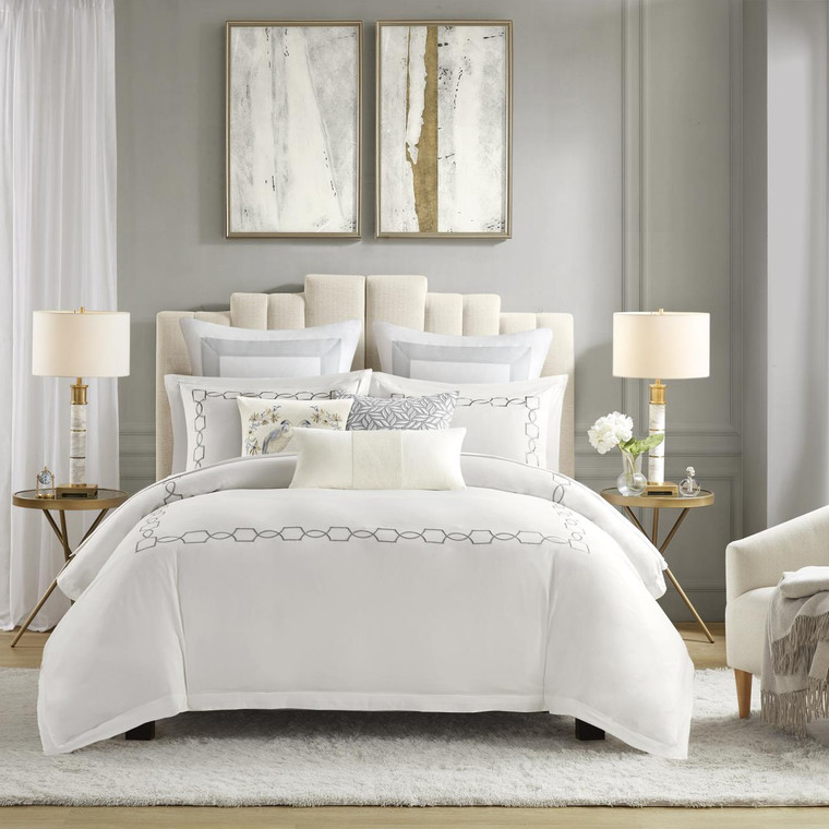 Villa Grey Duvet Set - 221642139594