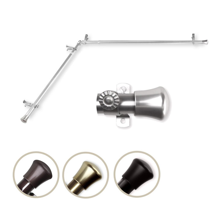 Single Corner Curtain Rod - 849657057100