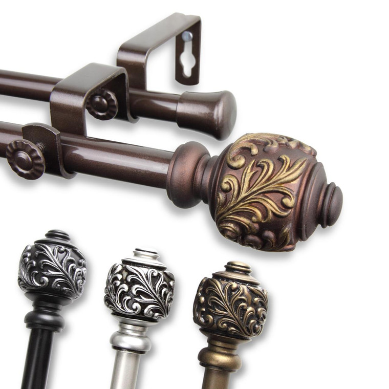 Tilly Double Curtain Rod - 849657013717
