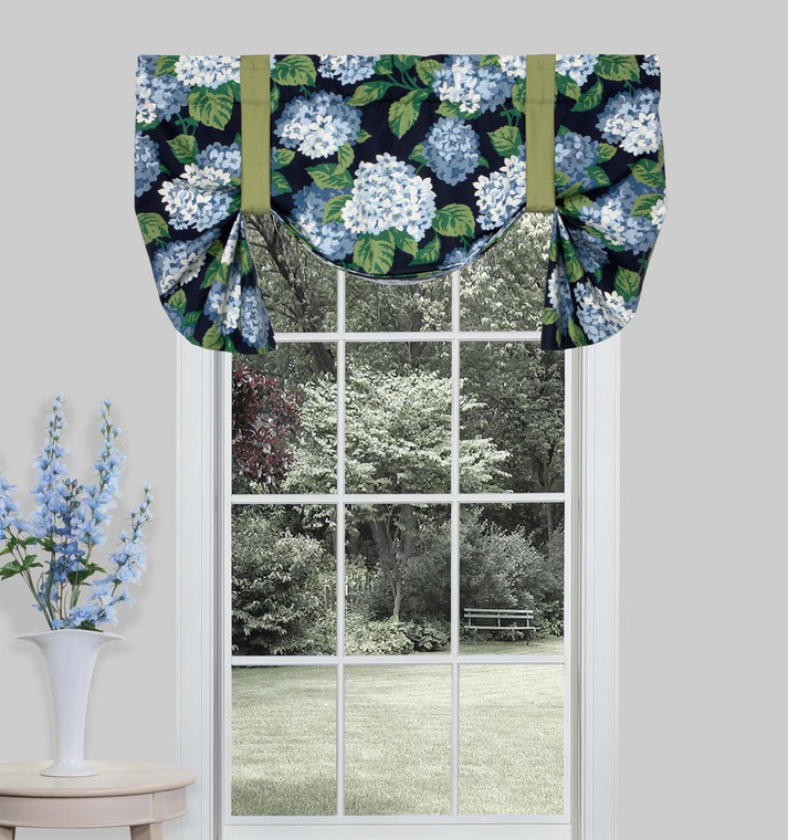 Summerwind Blue Tie Up Valance - 013864138109