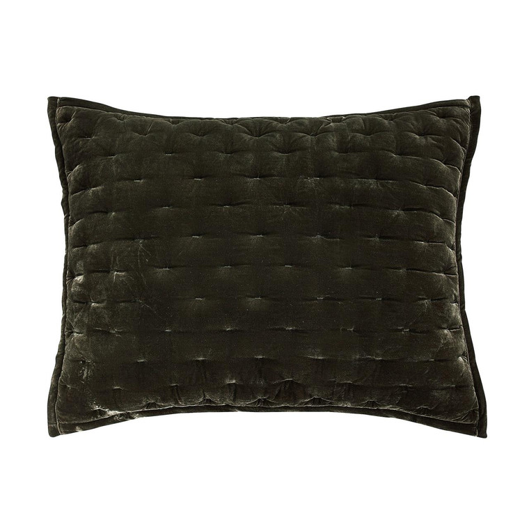 Stella Faux Silk Velvet Fern Green Sham - 840118815901
