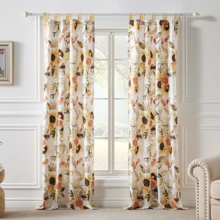 Somerset Gold Curtain Pair - 636047431264