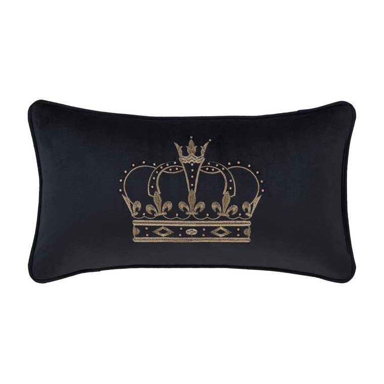 Townsend Indigo Crown Boudoir Pillow - 193842140543