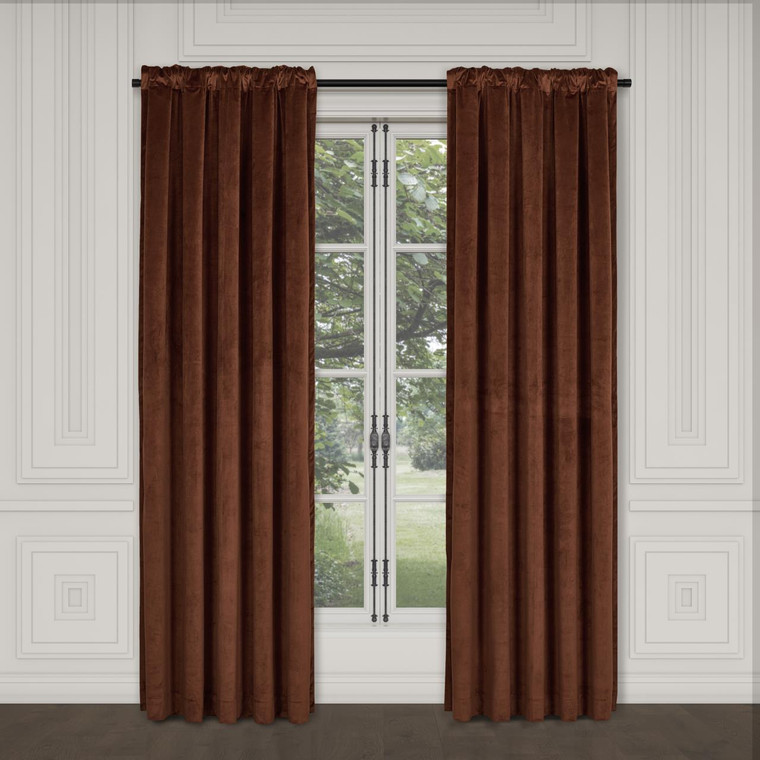 Townsend Terracotta Curtain - 193842137543