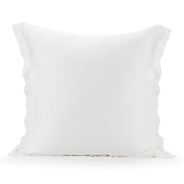 Lyocell White Euro Sham - 840118811521