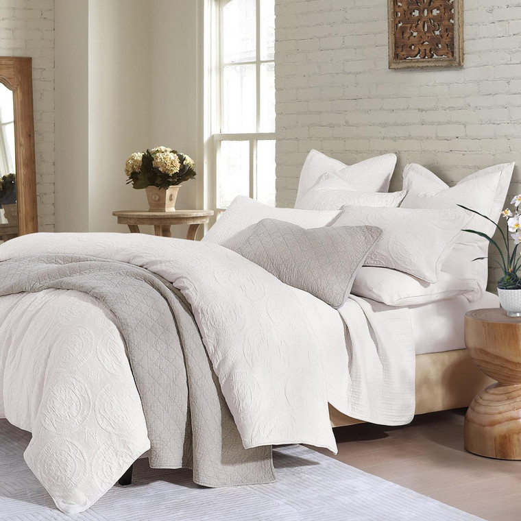 Verona Matelasse Vintage White Bedding Collection -