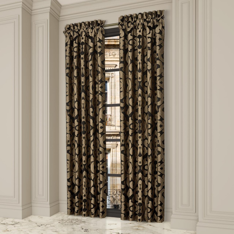 La Boheme Onyx Curtain Pair - 193842149751